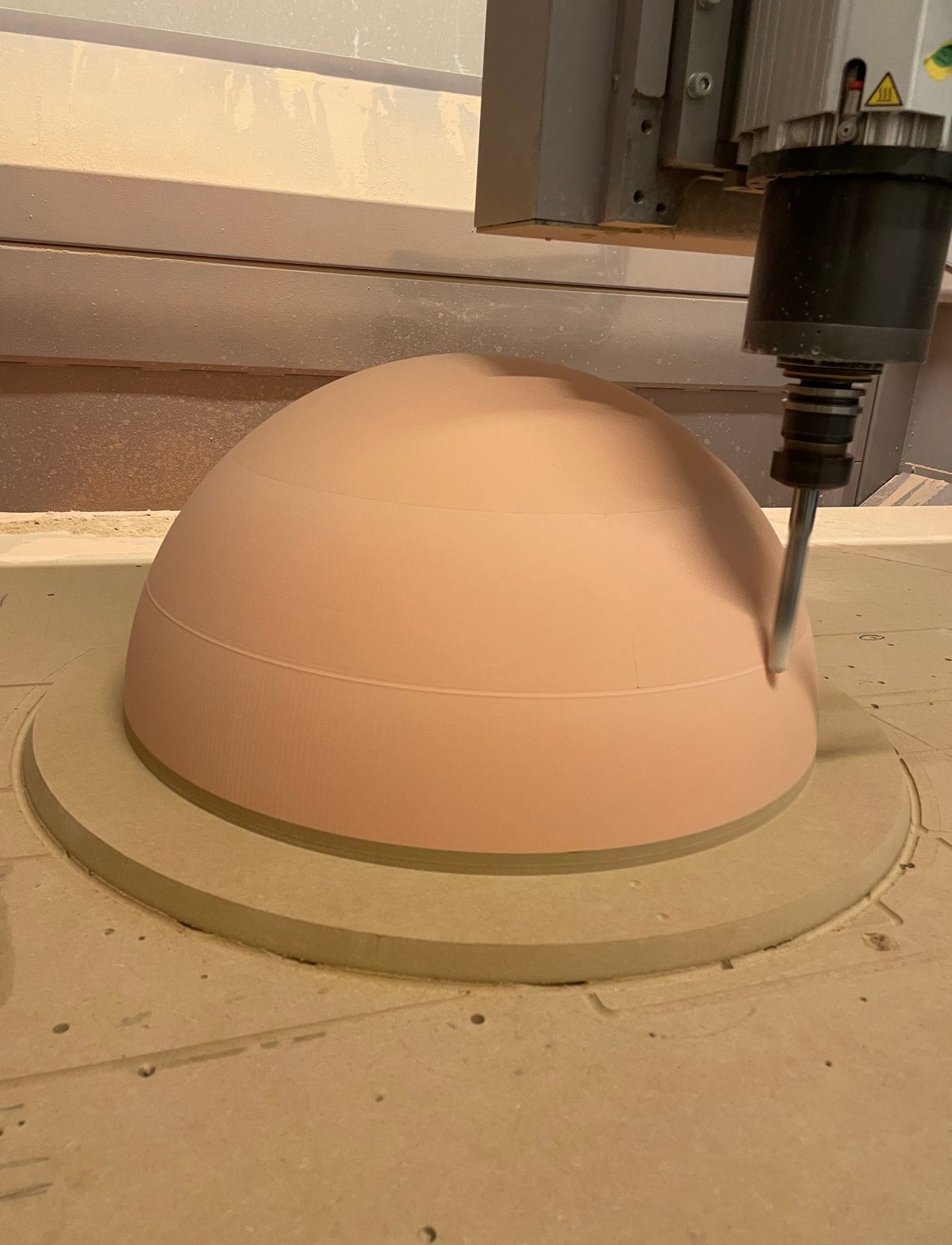 Usinage CNC d'un dôme